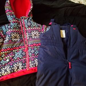 Carters Girls 2 PC Snow Suit